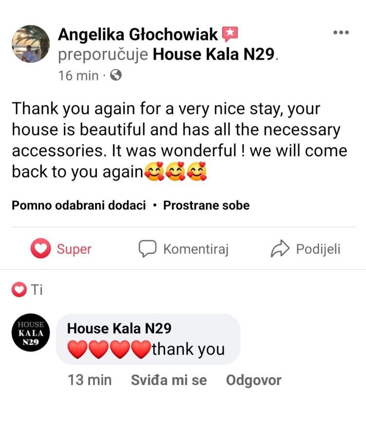 House Kala N29 Villa Jezera Exterior photo
